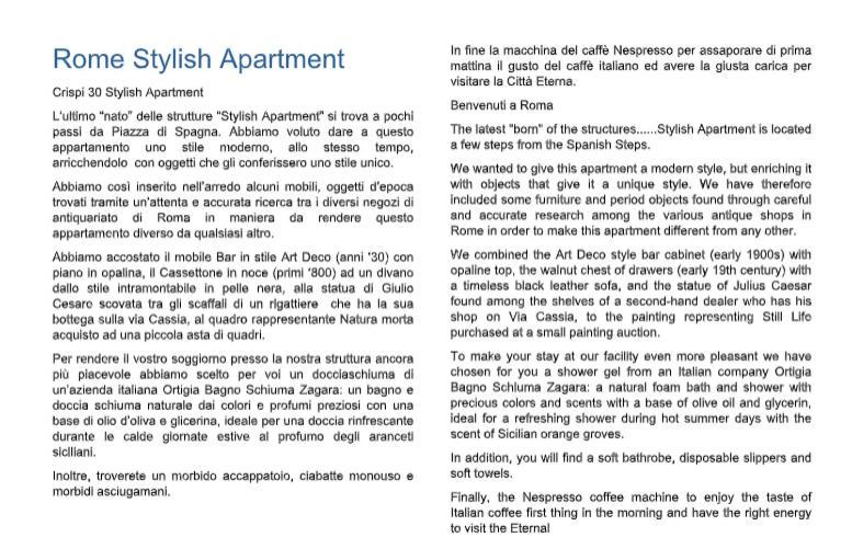 Crispi 30 Stylish Apartment Róma Kültér fotó